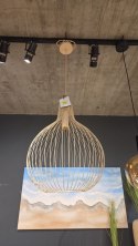 Lampa Wisząca COCO maison Jax - Taupe/Beige, Druciana Konstrukcja (200 cm)