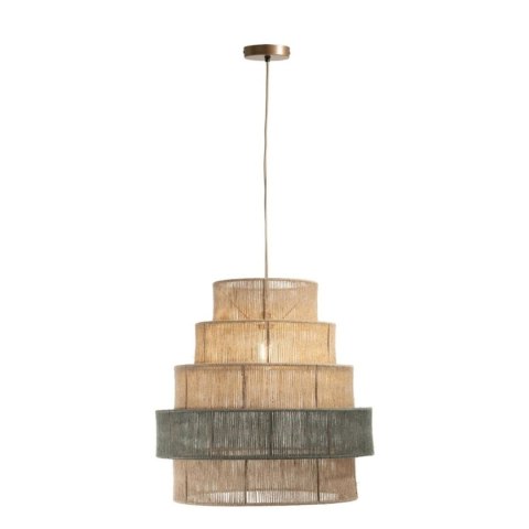 Lampa Wisząca COCO maison Tali Naturel/Groen - Juta, Ø60 cm