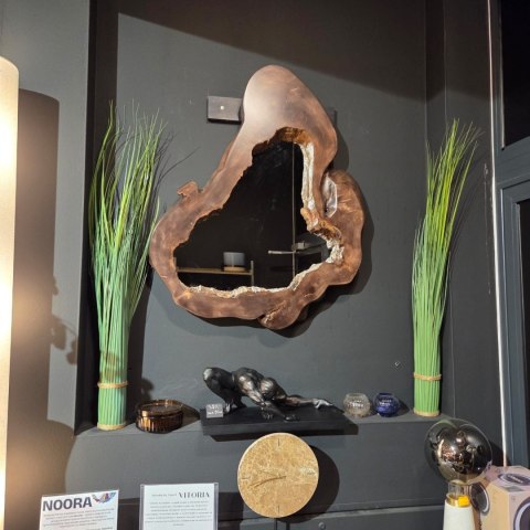 Lustro Unikatowe z Plastra Lipy - 100 x 80 cm | Rękodzieło