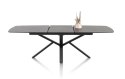 [M] Stół rozkładany PALACE 160-210 cm - Antracyt / Noga Pająk