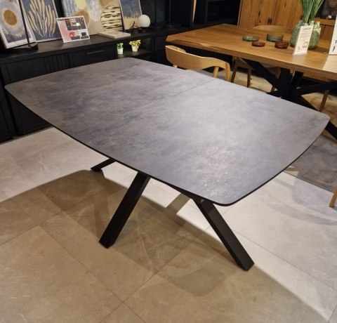 [M] Stół rozkładany PALACE 160-210 cm - Antracyt / Noga Pająk