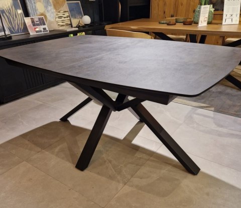 [M] Stół rozkładany PALACE 160-210 cm - Antracyt / Noga Pająk