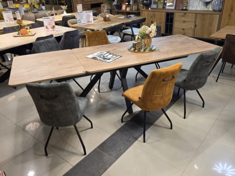 [R, od ręki] Stół Rozkładany Perth 200-280 cm - Barnwood Primo Laminato | Happy@Home