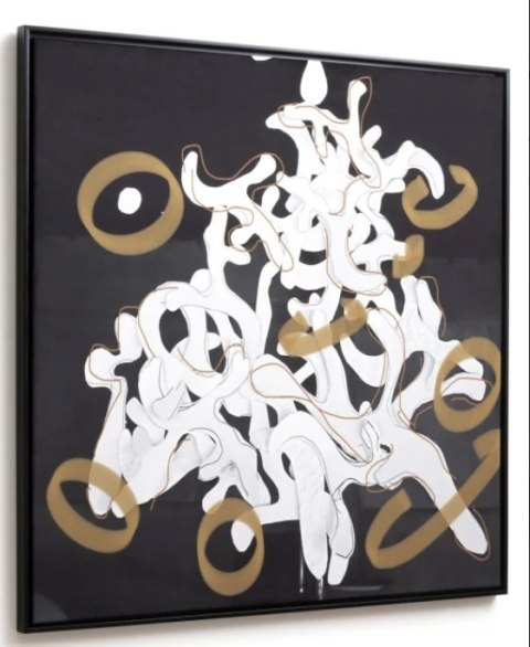 Wielkoformatowy Obraz na Welurze COCO maison Dancing Notes - 120x120 cm