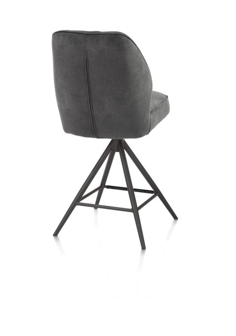 [na zamówienie] Hoker Obrotowy Bell 68 cm - Antracytowa Mikrofibra, Sprężyny Kieszeniowe