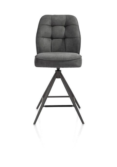 [na zamówienie] Hoker Obrotowy Bell 68 cm - Antracytowa Mikrofibra, Sprężyny Kieszeniowe