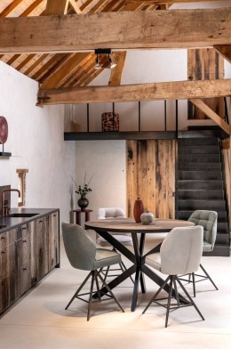 [na zamówienie] Hoker Obrotowy Bell 68 cm - Zielona Mikrofibra Mosgroen, Sprężyny Kieszeniowe