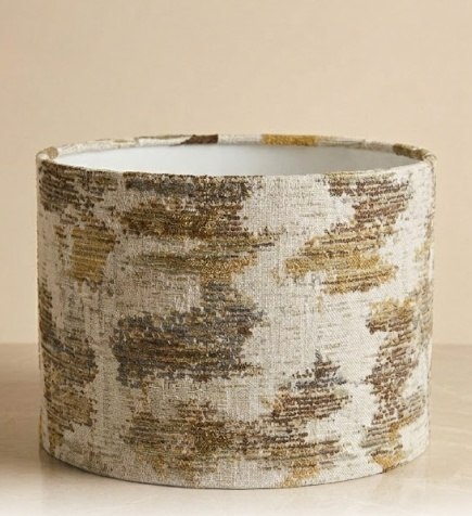 Abażur BEAUTIQ Earthy 30x21 cm - Melanż Złota i Beżu - COCO maison