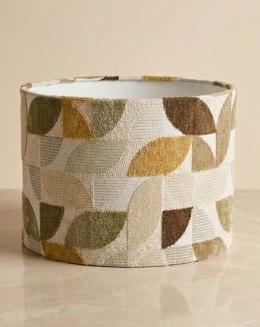 Abażur BEAUTIQ Mosaic 30x21 cm - Oliwkowy Mix - COCO maison