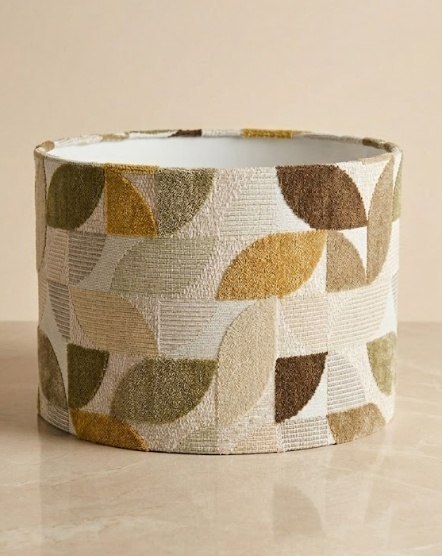 Abażur BEAUTIQ Mosaic 30x21 cm - Oliwkowy Mix - COCO maison