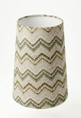 Abażur NOBLE ZIGZAG 35x46 cm - Zielony Chevron - COCO maison