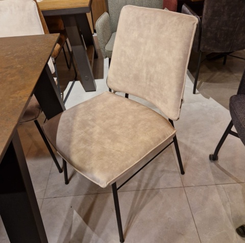 Krzesło Jadalniane FAAS / FAUSTO – Aksamit Karese Camel