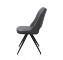 Krzesło obrotowe IAN Antracyt- Henders & Hazel - Mikrofibra Pala