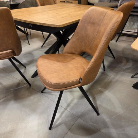 Krzesło obrotowe IAN Koniak- Henders & Hazel - Mikrofibra Pala