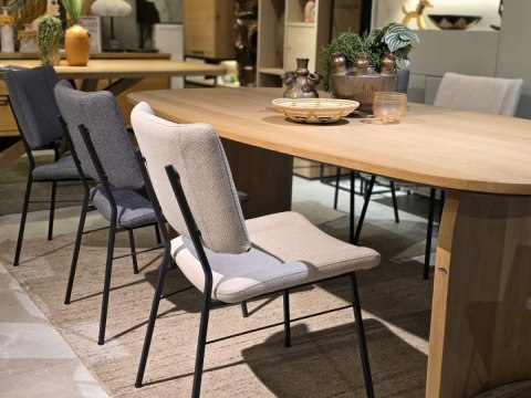 Krzesło Xooon Tatum Szara plecionka