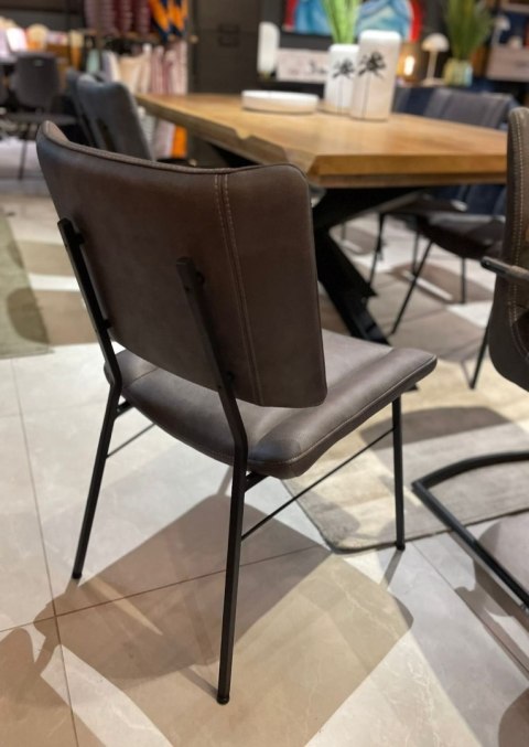 Krzesło Xooon Tatum mikrofibra Pala antracyt