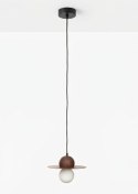 Lampa wisząca UFO Single 25 cm - Walnootlook & Glass - COCO maison