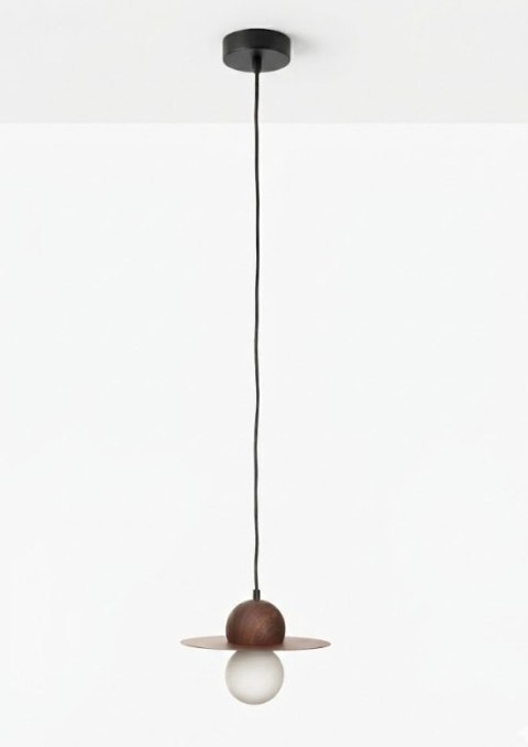 Lampa wisząca UFO Single 25 cm - Walnootlook & Glass - COCO maison