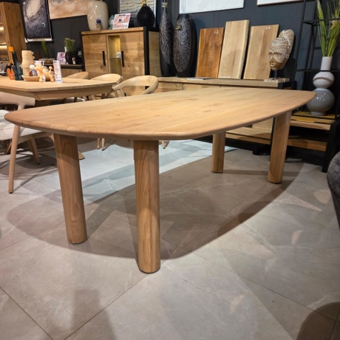 [K, od ręki] Stół Jadalniany AZULO 210 cm - Massief Eiken / Natural Sand
