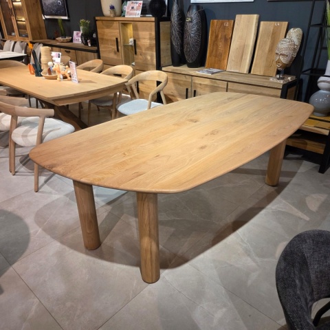 [K, od ręki] Stół Jadalniany AZULO 210 cm - Massief Eiken / Natural Sand