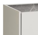 [M] Szafka RTV NOON Xooon MDF Lakierowany Silk Grey 210 cm Opcjonalny Blat Primo Laminato Marmur