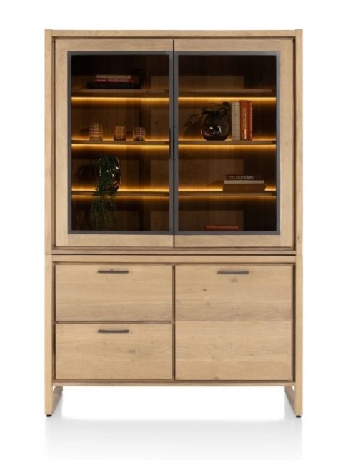 [M] Witryna NYSTEAD 140 cm - Dąb Dune Natural | Henders & Hazel