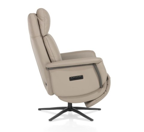 [R, od ręki] Fotel Relax Stelvio - Skóra Naturalna Maine Taupe - 3 Silniki - Akumulator