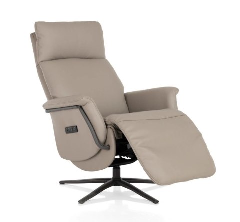 [R, od ręki] Fotel Relax Stelvio - Skóra Naturalna Maine Taupe - 3 Silniki - Akumulator