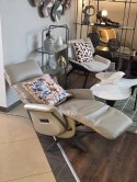 [R, od ręki] Fotel Relax Stelvio - Skóra Naturalna Maine Taupe - 3 Silniki - Akumulator