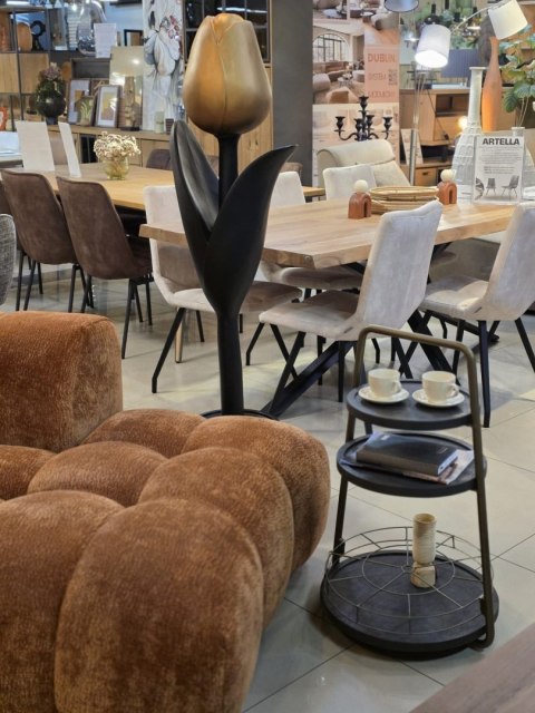 Rzeźba Podłogowa TULP DECO - Gold & Black (151 cm)