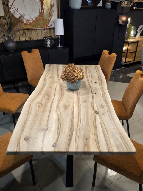 Stół Jadalniany Dakota 200x98 cm - Lity Orzech, Noga Pająk