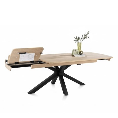 [M/R, od ręki] Stół Rozkładany NYON 170-230 cm - Natural Sand / Metalowy Pająk