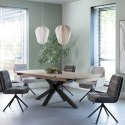 [M/R, od ręki] Stół Rozkładany NYON 170-230 cm - Natural Sand / Metalowy Pająk