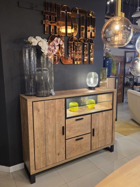 Wazon Szklany IMANI 38 cm - Miodowy/Oliwkowy | COCO maison