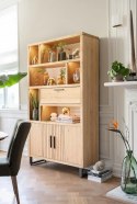 Wysoka Witryna PAVIE 125 cm - Natural Oak | Henders & Hazel
