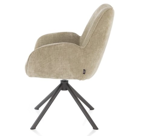 Fotel Obrotowy RILEY - Kieszeniowy Rdzeń Sprężynowy - Kolor Olive