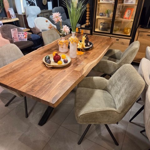 Fotel Obrotowy RILEY - Kieszeniowy Rdzeń Sprężynowy - Kolor Olive