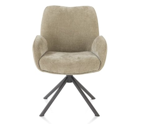 [od ręki] Fotel Obrotowy RILEY - Kieszeniowy Rdzeń Sprężynowy - Kolor Olive