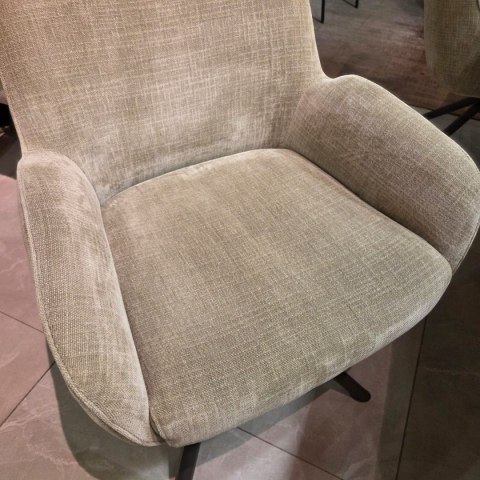 [od ręki] Fotel Obrotowy RILEY - Kieszeniowy Rdzeń Sprężynowy - Kolor Olive