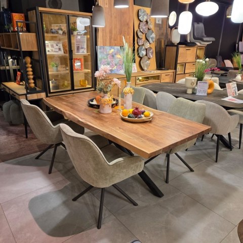 [od ręki] Fotel Obrotowy RILEY - Kieszeniowy Rdzeń Sprężynowy - Kolor Olive