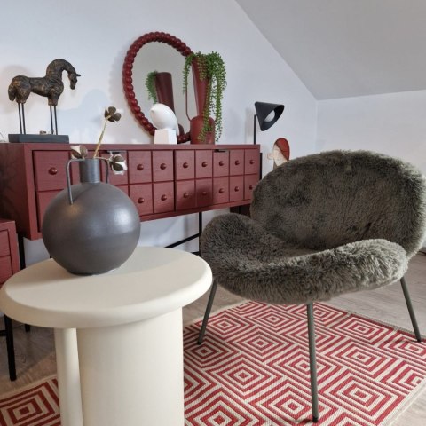 Designerski fotel Freddy - Głęboka Zieleń, COCOmaison