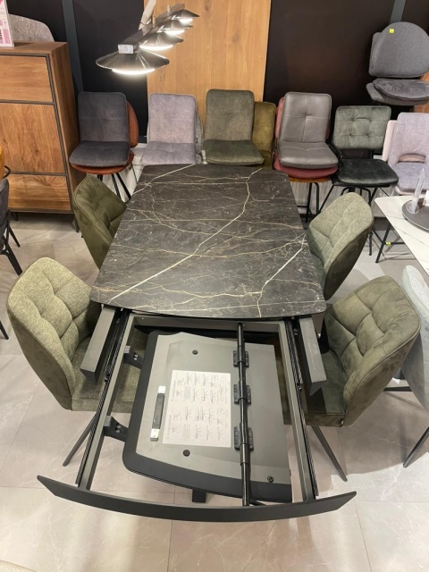 (K) Stół rozkładany z kolekcji Novello (HPL), marmur ONYX 170-230 cm Xooon