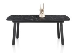 [K, od ręki defekt #2] ONYX Stół Henders& Hazel Palace ciemny marmur 190+ 60 x 110 cm klasyczne 4 nogi