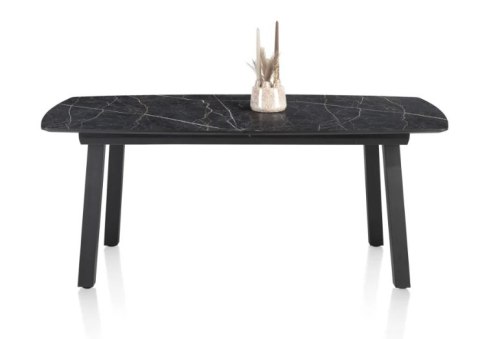 [K, od ręki defekt #2] ONYX Stół Henders& Hazel Palace ciemny marmur 190+ 60 x 110 cm klasyczne 4 nogi