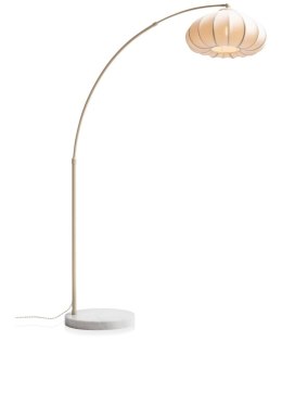 Lampa podłogowa Skip - Lniana Lampa Łukowa - COCOmaison