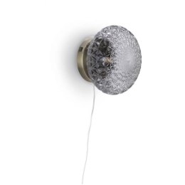 Lampa ścienna (Kinkiet) Erez Antracyt - Zielone Szkło - COCOmaison