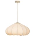 Lampa wisząca Skip - Beżowy Len i Metal - COCOmaison