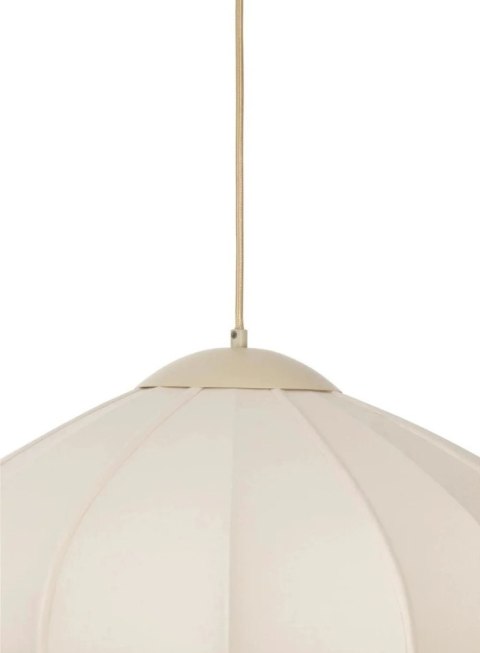 Lampa wisząca Skip - Beżowy Len i Metal - COCOmaison
