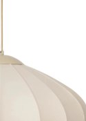 Lampa wisząca Skip - Beżowy Len i Metal - COCOmaison