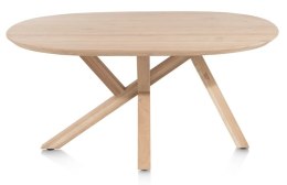 [M] Stół Owalny SHIMLA 160x130 cm - Skandynawski Design & Lite Drewno